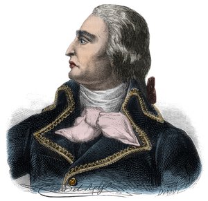 Francois Joseph Westermann, a Köztársasági Hadsereg francia tábornokának (1751-1794) portréja - Alphonse de Lamartine (1790-1869) „Histoire des Girondins” című metszete 1865-1866 - Magángyűjtemény alkotó: Anonymous Anonymous