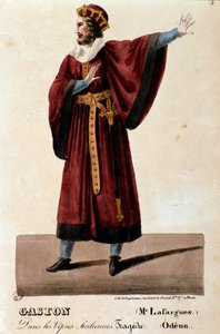 Gaston portréja Lafargues tolmácsolásában Giuseppe Verdi A szicíliai vesperás (I vespri siciliani) operájában alkotó: Anonymous Anonymous