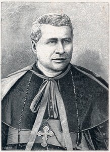 Giovanni Simeoni (1816-1892) olasz bíboros portréja. Louis-Eugene (Louis Eugene) Louvet „Katholikus missziók a XIX. században” című metszetébe. magángyűjtemény. alkotó: Anonymous Anonymous