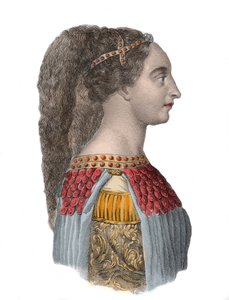 Isotta degli Atti portréja - olasz reneszánsz nő - 1433-1474 - alkotó: Anonymous Anonymous