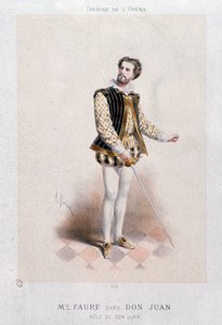 Jean Baptiste Faure portréja, mint Don Giovanni (1866) alkotó: Anonymous Anonymous