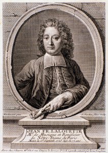 Jean Francois Lalouette (1651-1728) angol zeneszerző és rendező portréja, Gravírozás. 18. század. Milánói magángyűjtemény alkotó: Anonymous Anonymous