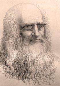 Leonardo Da Vinci (Leonard de Vinci) (1452 - 1519) portréja az önarcképéről. alkotó: Anonymous Anonymous