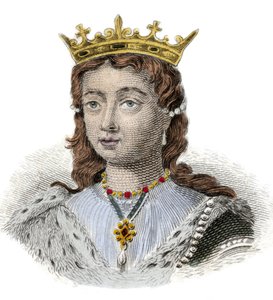 Anjou Margarita, angol királynő portréja (1429-1482) Metszet a XIX. milánói alkotó: Anonymous Anonymous