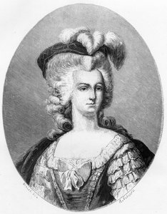 Marie Antoinette (1755-1793), francia királynő portréja – 1863-as metszet a „Le Livre Rouge – Histoire De L
