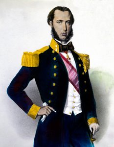 I. Maximilianus (Ferdinánd Maximilian József osztrák császári herceg és főherceg, Magyarország és Csehország királyi hercege), mexikói császár (1832-1867) portréja Metszet a XIX. Magángyűjtemény alkotó: Anonymous Anonymous