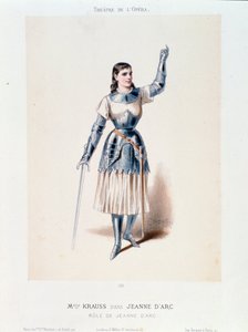 Krauss kisasszony portréja Honegger Jeanne of Arc a Bucherben című operájában alkotó: Anonymous Anonymous