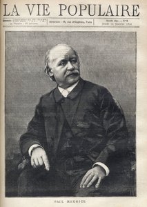 Paul Meurice (1818-1905) francia író portréja. Metszet a „népéletbe” alkotó: Anonymous Anonymous