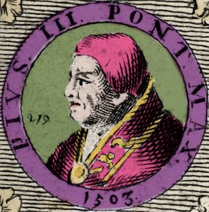 Pius, Francesco Todeschini Piccolomini (1439-1503) portréja, akit szeptember 22-én pápává választottak alkotó: Anonymous Anonymous