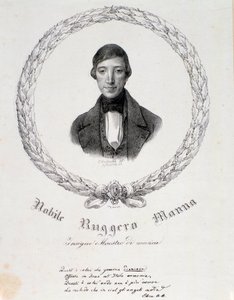 Ruggero Manna portréja (litográfia) alkotó: Anonymous Anonymous