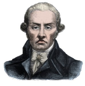 Stanislas Marie Maillard (1763-1794), végrehajtó és a francia forradalom emblematikus szereplőjének portréja - Alphonse de Lamartine (1790-1869) metszet a „Histoire des Girondins”-ba, 1865-1866 - Magángyűjtemény alkotó: Anonymous Anonymous