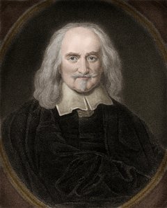 Thomas Hobbes (1588-1679) angol filozófus portréja - Thomas Hobbes 1588-1679 angol filozófus és politikai teoretikus alkotó: Anonymous Anonymous