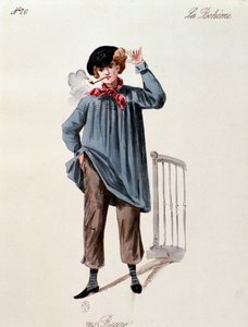 Egy utcai árus portréja I, Puccini La boheme című művéből (1892-1895) alkotó: Anonymous Anonymous