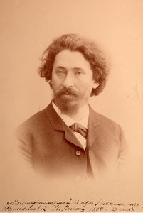 Ilja Iefimovics Repine (Ilia Jefimovics Repin) (1844-1930) művész portréja. Albumin Photo alkotó: Anonymous Anonymous