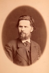 Ivan Nyikolajevics (Nikolajevics) Kramskoi (1837-1887) művész portréja. Albumin Photo alkotó: Anonymous Anonymous