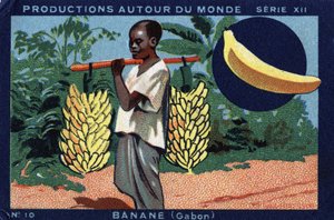 Termelések szerte a világon: Banán Gabonban. 1933-as kromolitográfiája a „Joseph-Milliat Albumban” alkotó: Anonymous Anonymous