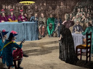 Marie Antoinette királynő a Forradalmi Bíróság előtt október 4-én alkotó: Anonymous Anonymous