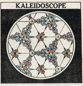 Fényvisszaverődés: kaleidoszkóp. Névtelen illusztráció 1925-ből. Magángyűjtemény. alkotó: Anonymous Anonymous