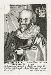 Robert Fludd (1574-1637) (Robertus de Waves), Névtelen. Rézkarc, méret: 15,5x10,2 alkotó: Anonymous Anonymous