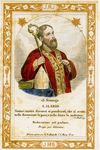 Poitiers-i Szent Hilary (metszet alkotó: Anonymous Anonymous