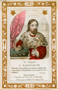 I. Magyar Szent László (metszet alkotó: Anonymous Anonymous