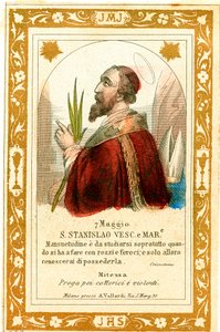 Szent Stanislaus vértanú (metszet alkotó: Anonymous Anonymous