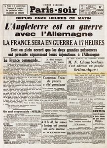 Második világháború (1939-1945) – II. világháború (II. vagy 2. világháború): szeptember 4-i párizsi este alkotó: Anonymous Anonymous