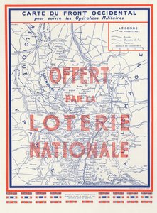 Második világháború (2. 2. 2. IIIe 39-45 1939-1945) - Háború 1939 1945 - A nyugati front térképe, a Nemzeti Lottó adománya alkotó: Anonymous Anonymous