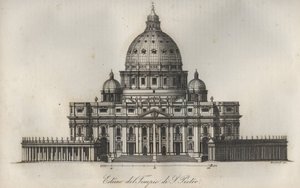 Szent Péter-bazilika (Szent Péter-bazilika) Rómában - metszet az Univerzum minden népének szokásai és hagyományaiból. Ez minden nemzet kormányának, törvényeinek, milíciájának, vallásának története a legtávolabbi időktől napjainkig." alkotó: Anonymous Anonymous
