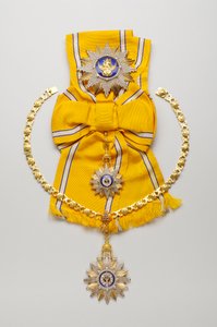Thaiföld - Rajamitrabbhorn rend: teljes készlet - emléktábla, jelvény és medál, XX. század közepe alkotó: Anonymous Anonymous
