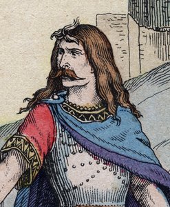 Vercingetorix gall főnök (Kr. e. 72-46) - metszet alkotó: Anonymous Anonymous