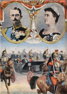 Franciaország legmenőbb: V. Gusztáv király (1858-1950) és Viktória velúr királynője (Viktoria de Bade) alkotó: Anonymous Anonymous