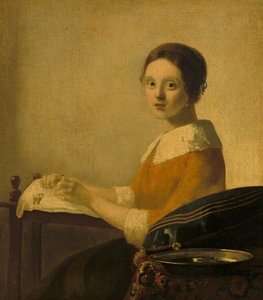The Lacemaker, 1925 körül (olaj, vászon) alkotó: Anonymous Anonymous