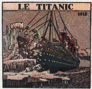 A T.S.F.: a Titanic elsüllyedése 1912-ben. Vészüzeneteket küldtek a hajó T.S.F. poszt egy jéghegyhez való csatlakozás után. Névtelen illusztráció 1925-ből. Magángyűjtemény. alkotó: Anonymous Anonymous