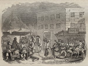 A bagne de Rochefort étkezdéje a XIX. Pierre Zaccone (1817-1895) vésése „Az elítéltek története a megalkotásuktól napjainkig” (1877) (Colonia Penale - Penal colony) Magángyűjtemény. alkotó: Anonymous Anonymous