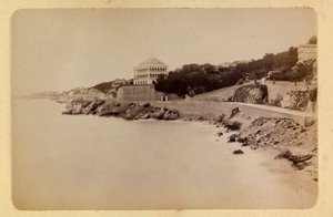 Marseille városa és környéke 1885-1890 körül: La route de la Corniche, Magángyűjtemény alkotó: Anonymous Anonymous