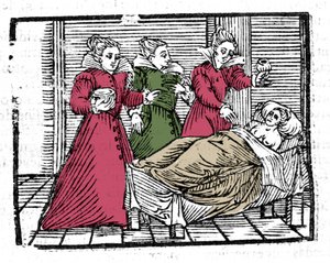 A boszorkány halála Francesco Maria Guazzo vagy Guaccio vagy Guaccius (15? -16??) „Compendium Maleficarum” című művében 1608 alkotó: Anonymous Anonymous
