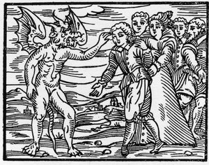 Az ördög karmának lenyomata – „Compendium Maleficarum””, a boszorkányokkal, gonoszságukkal és válogatásukkal foglalkozik Francesco Maria Guazzo vagy Guaccio vagy Guaccius (15? -16??) 1608 Magángyűjtemény alkotó: Anonymous Anonymous