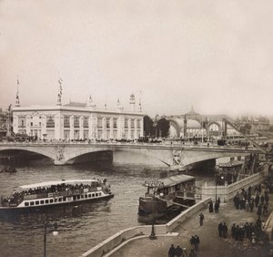 1900-as egyetemes kiállítás – Universelle de 1900 kiállítás Párizsban: A Palais des Congres – magángyűjtemény alkotó: Anonymous Anonymous