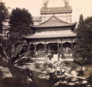 1900. évi egyetemes kiállítás – 1900. évi egyetemes kiállítás Párizsban: Kína pavilonja – magángyűjtemény alkotó: Anonymous Anonymous