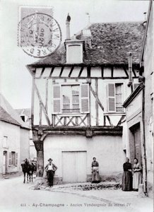 IV. Henrik szőlőskertje Ay Champagne városában a Marne-ban - A XX. század eleji fényképezés - Magángyűjtemény alkotó: Anonymous Anonymous