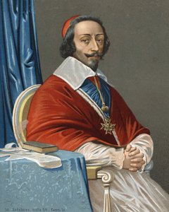 Armand Jean Du Plessis, Richelieu Prélat bíboros és francia államférfi portréja (Párizs alkotó: Anonymous Anonymous