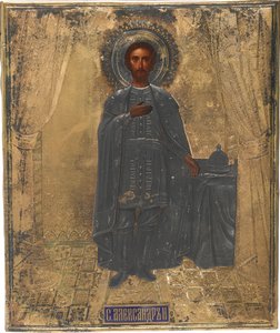 Alekszandr Nyevszkij Szent nagyherceg, 19. század alkotó: Anonymous Russian icon painter