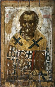 Szent Miklós, 14. század alkotó: Anonymous Russian icon painter