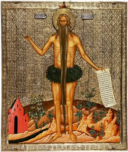Szent Onufriosz, 1670-es évek alkotó: Anonymous Russian icon painter