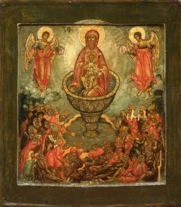 Theotokos Életadó tavasz, 17. század vége.