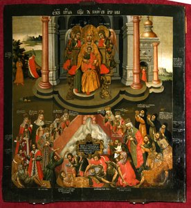 Theotokos Életadó tavasz, 17. század vége. alkotó: Anonymous Russian icon painter