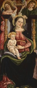 Virgin and Child Enthroned with Two Angels Holding a Crown, 150515.  alkotó: Ansano Ciampanti