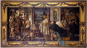 A lakoma (Platón nyomán), második változat alkotó: Anselm Feuerbach
