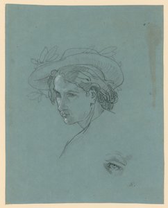 Kalapos ifjú feje alkotó: Anselm Feuerbach